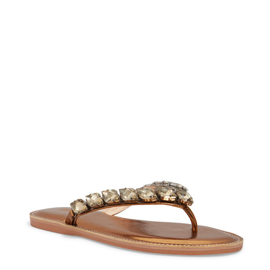 Rasteirinha Santa Lolla Bronze Pedraria