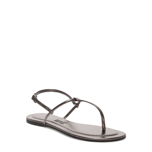 Rasteirinha Santa Lolla Grafite Metalizada