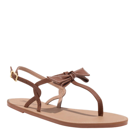 Rasteirinha Santa Lolla Marrom Laço