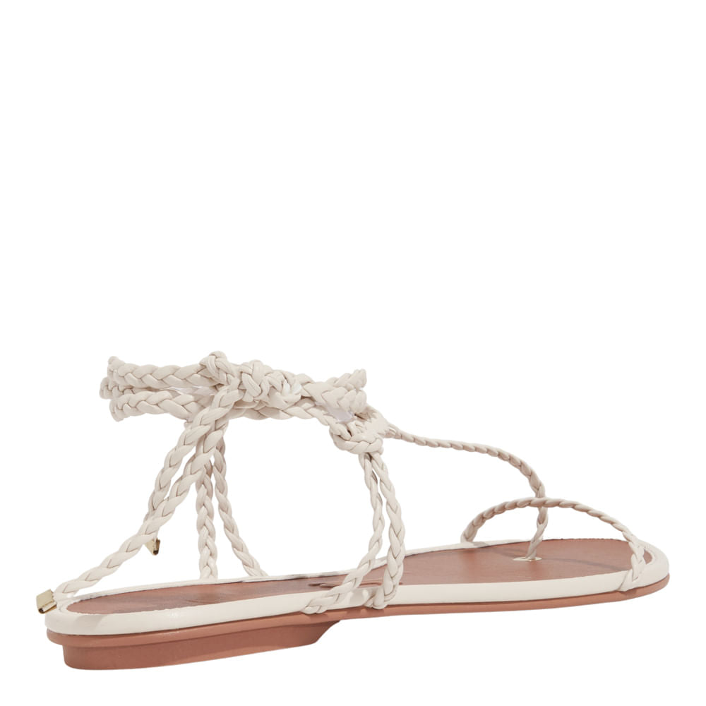 Rasteirinha Santa Lolla Off White Amarração