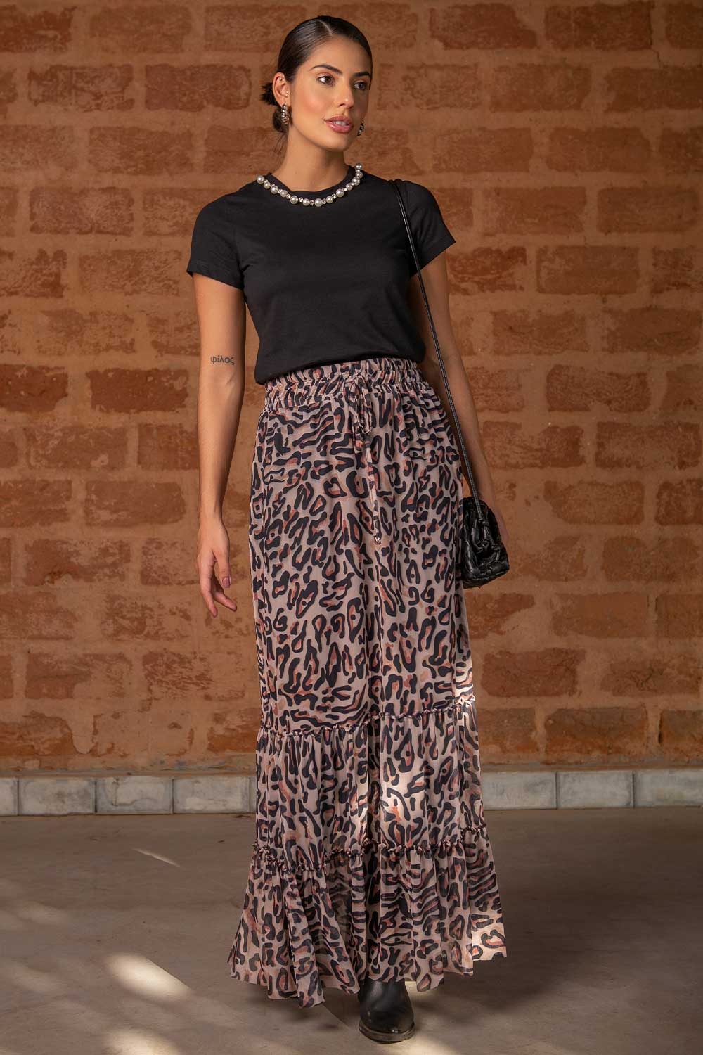 Saia Longa Estampada Frysaide