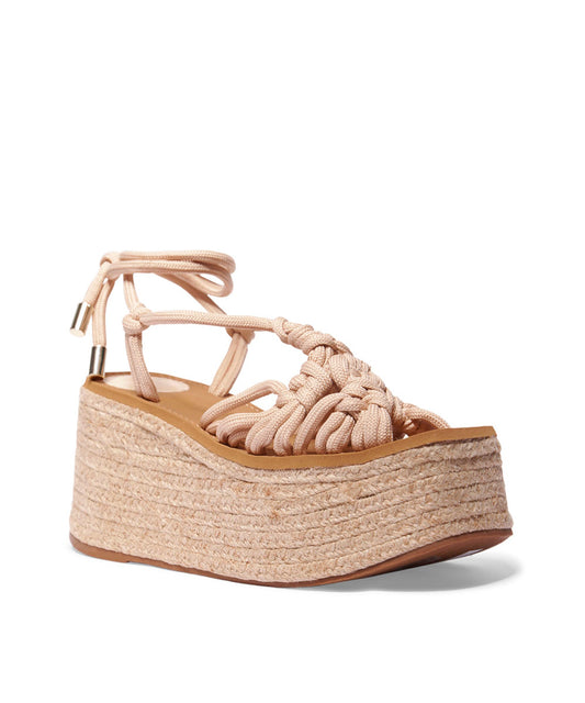 Sandália Anabela Santa Lolla Off White Corda