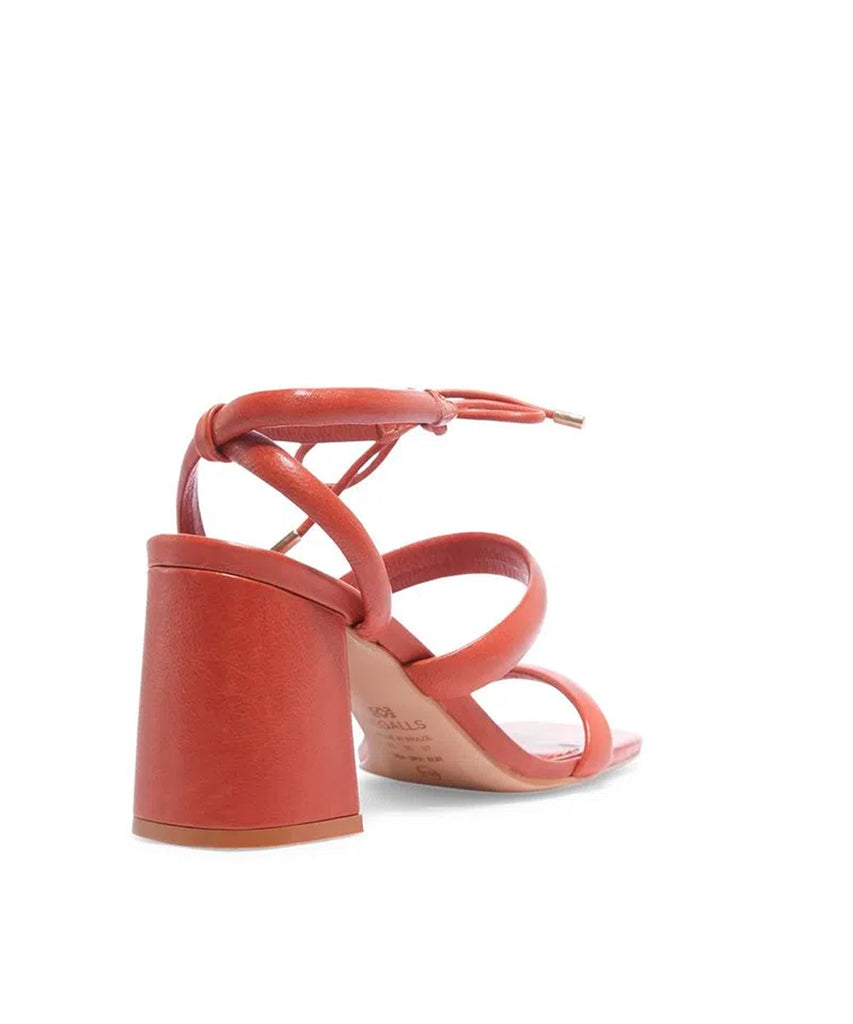 Sandália Degalls Marrom Telha Salto Grosso