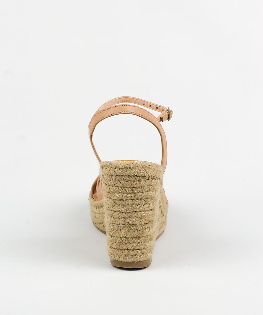 Sandália Degalls Nude Salto Anabela