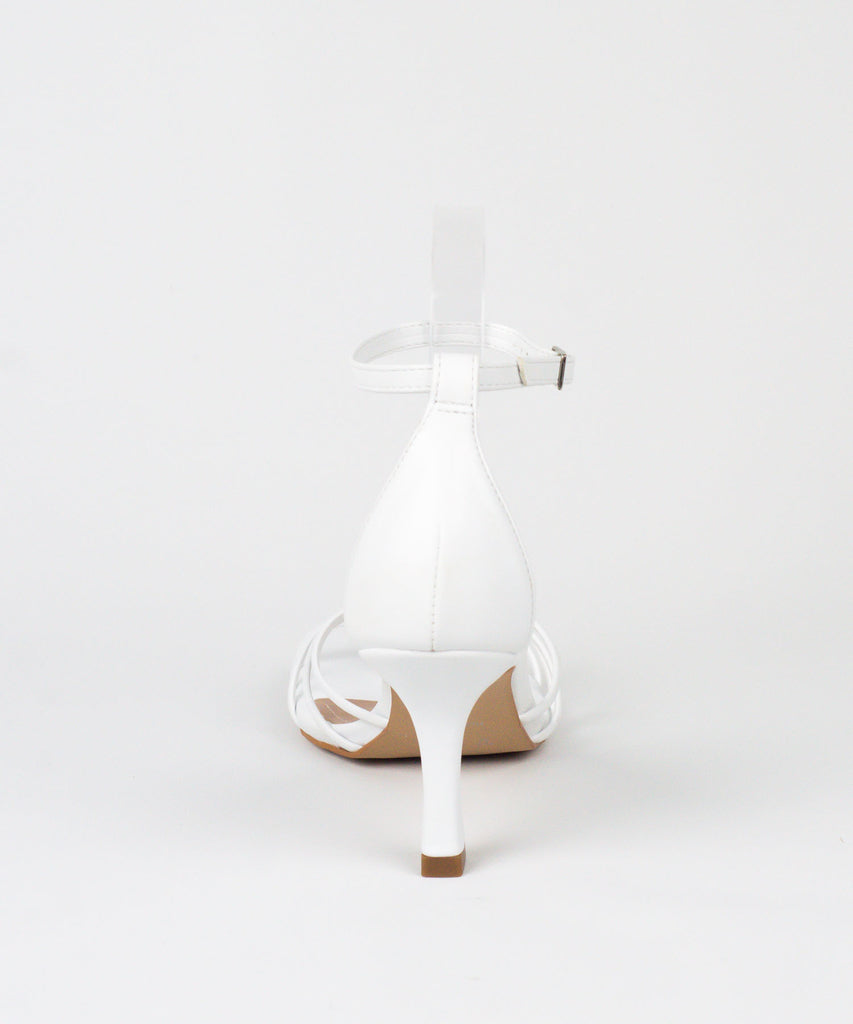 Sandália Lia Line Branca Tiras Salto Fino - 2044.70340