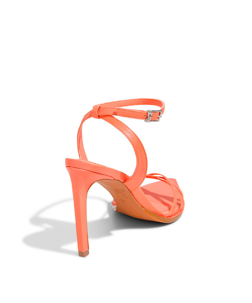 Sandália Santa Lolla Acerola Couro Salto Fino Alto