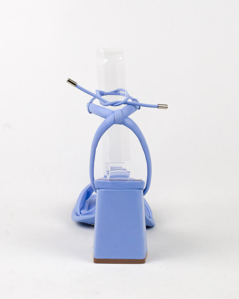 Sandália Santa Lolla Azul Maresia Couro Amarração