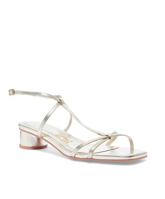 Sandália Santa Lolla Dourado Metalizado