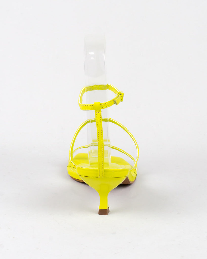 Sandália Santa Lolla Lima Couro Salto Médio Fino