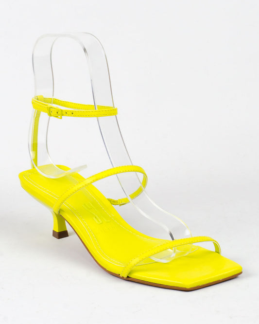 Sandália Santa Lolla Lima Couro Salto Médio Fino