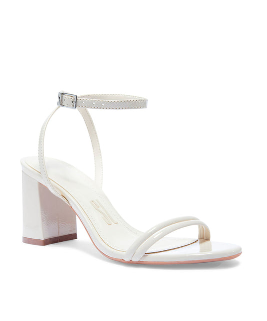 Sandália Santa Lolla Off White Verniz