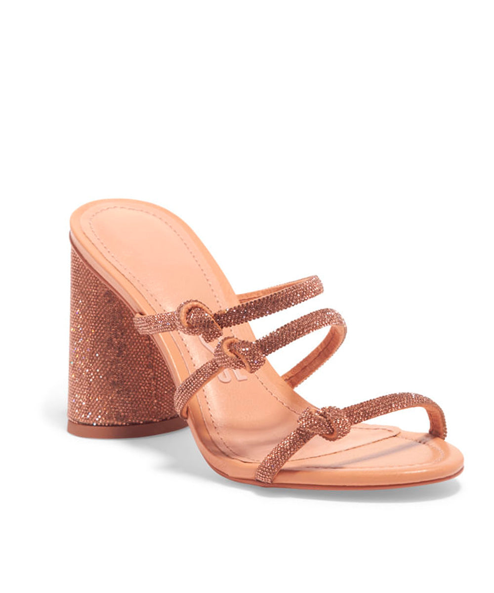 Sandália Santa Lolla Palha Strass Nó