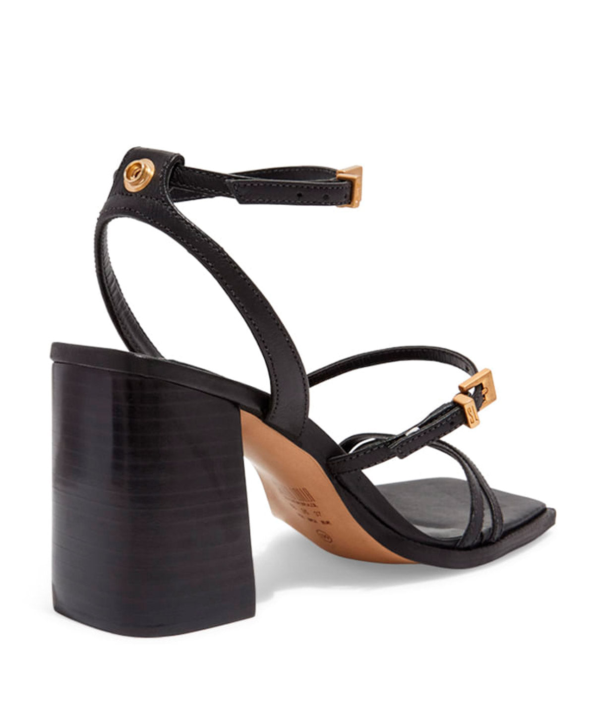 Sandália Santa Lolla Preta Gladiadora Salto Bloco