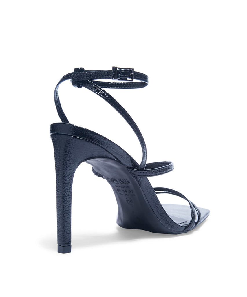 Sandália Santa Lolla Preta Salto Alto Fino