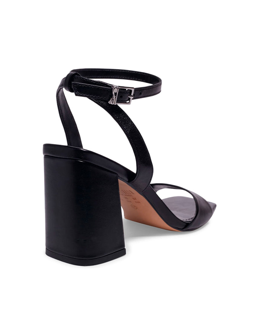 Sandália Santa Lolla Preta Salto Alto Grosso