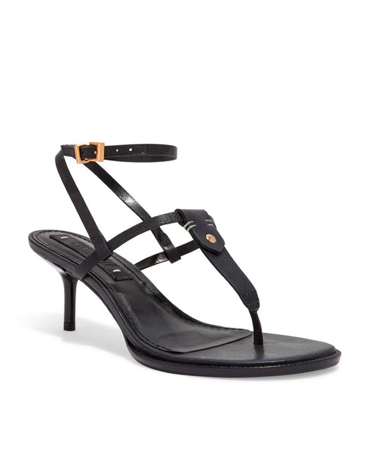 Sandália Santa Lolla Preta Salto Médio