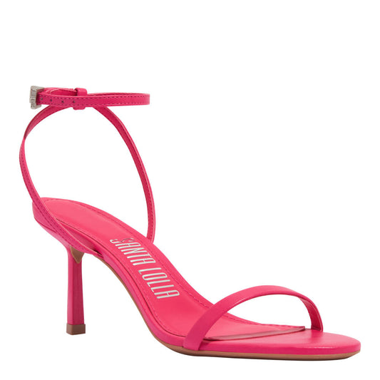 Sandália Santa Lolla Rosa Pink Salto Alto Fino