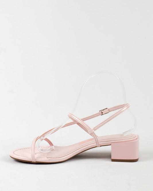 Sandália Santa Lolla Salto Grosso Rosê Verniz