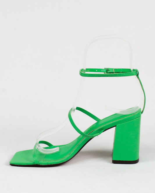 Sandália Santa Lolla Salto Grosso Verde Folha