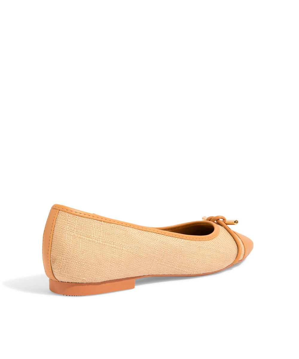 Sapatilha Santa Lolla Copacabana Bege Laço