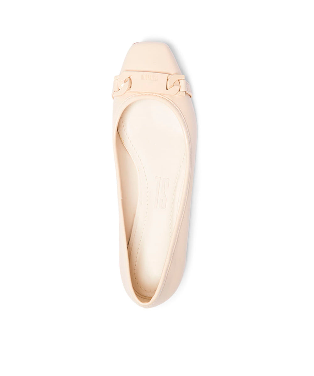 Sapatilha Santa Lolla Off White Placa Bico Quadrado