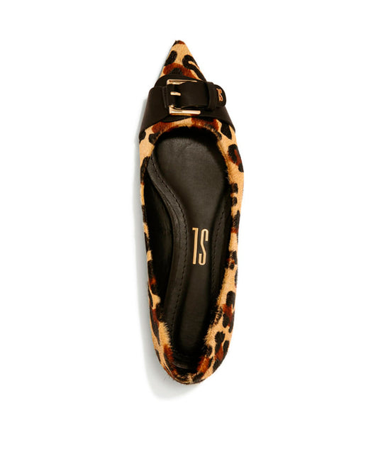Sapatilha Santa Lolla Onça Natural Bico Fino