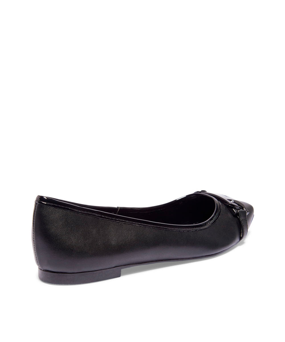 Sapatilha Santa Lolla Preta Placa Bico Quadrado