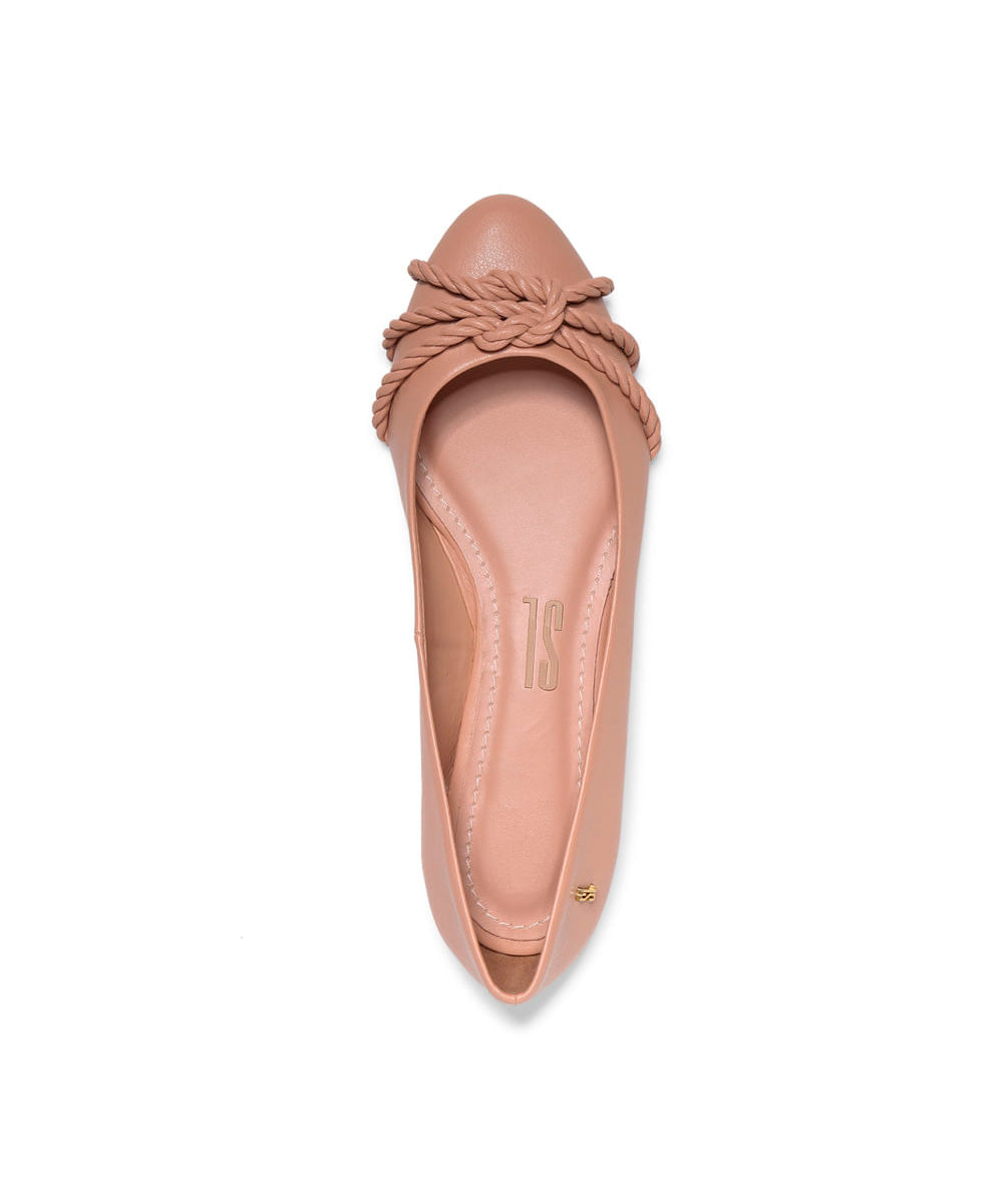 Sapatilha Santa Lolla Rosa Trançado