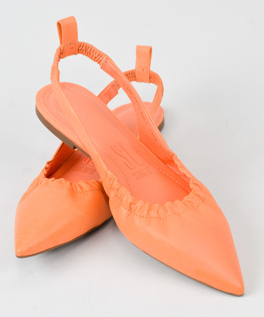 Sapatilha Slingback Santa Lolla Hot Peach Couro - 0346.343D.02E7.0308