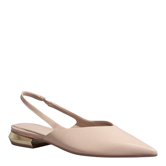 Sapatilha Slingback Santa Lolla Off White Couro