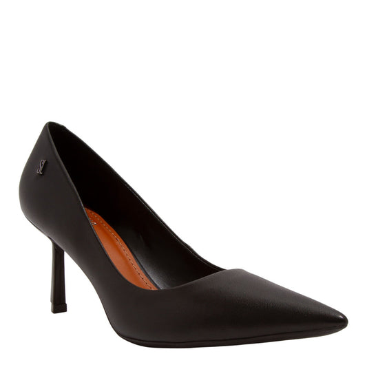 Scarpin Preto Couro Santa Lolla Salto Médio