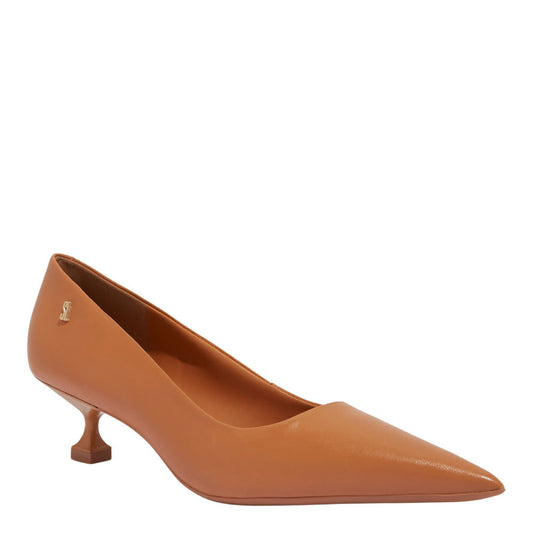 Scarpin Santa Lolla Caramelo Salto Baixo Taça