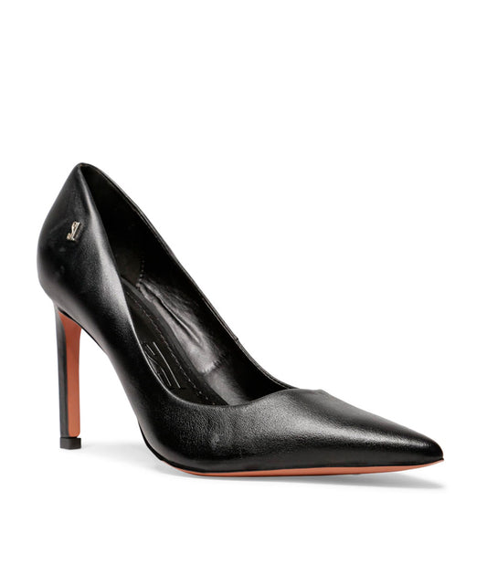 Scarpin Santa Lolla Preto Salto Alto Fino