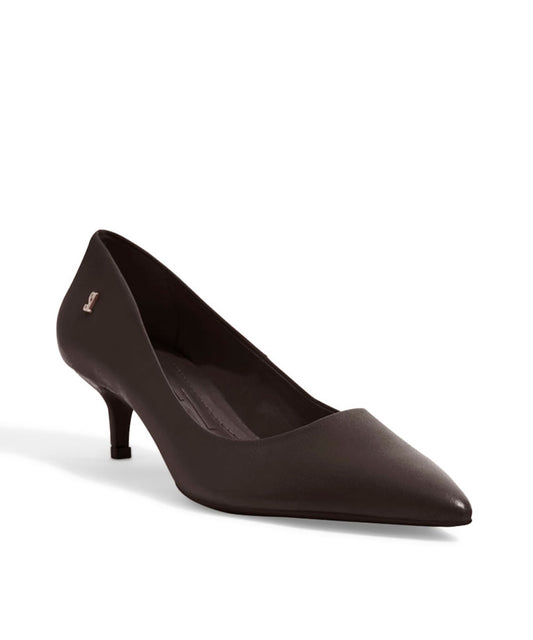 Scarpin Santa Lolla Preto Salto Baixo Fino