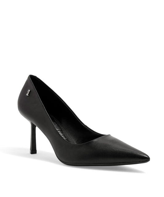 Scarpin Santa Lolla Preto Salto Médio Couro Pelica