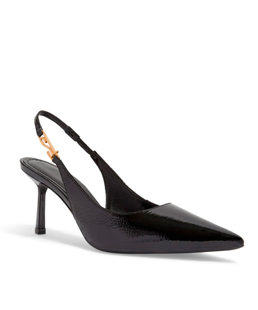 Scarpin Santa Lolla Preto SL Bico Fino Salto Médio