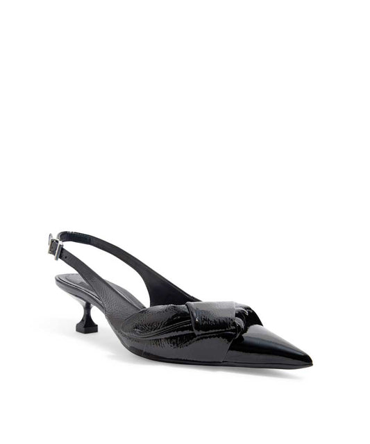 Scarpin Santa Lolla Preto Verniz Slingback