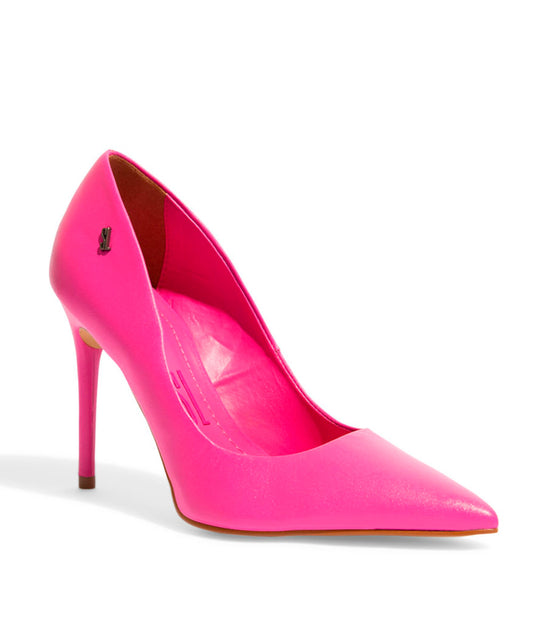 Scarpin Santa Lolla Rosa Bico Fino Alto