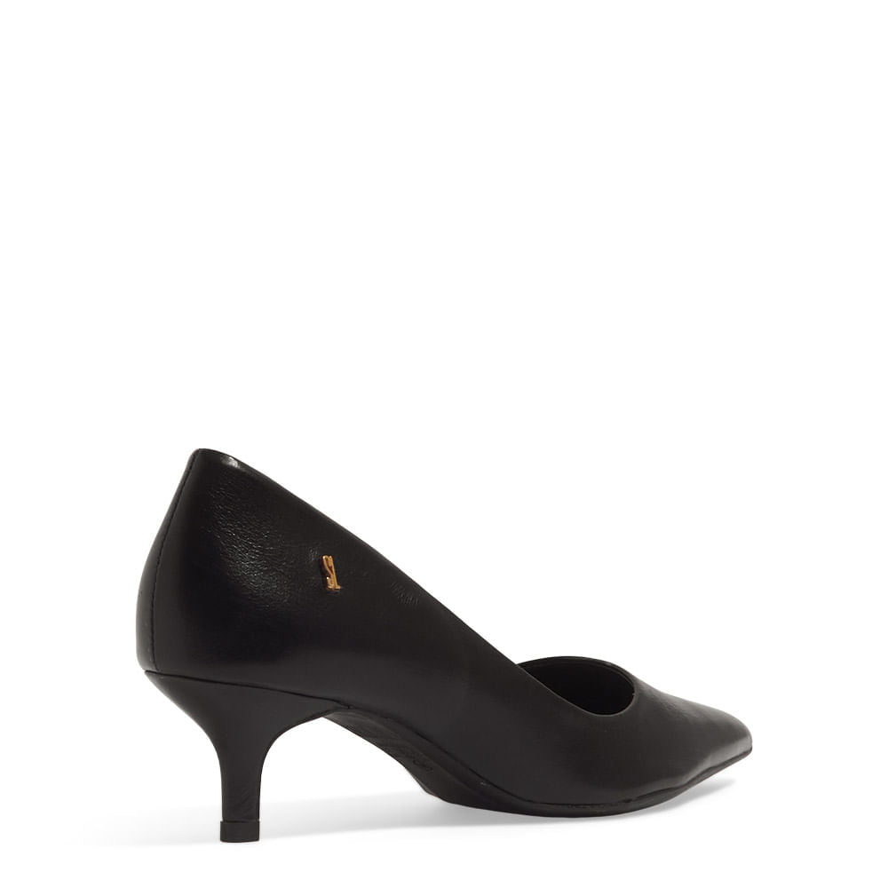 Scarpin Santa Lolla Salto Baixo Preto