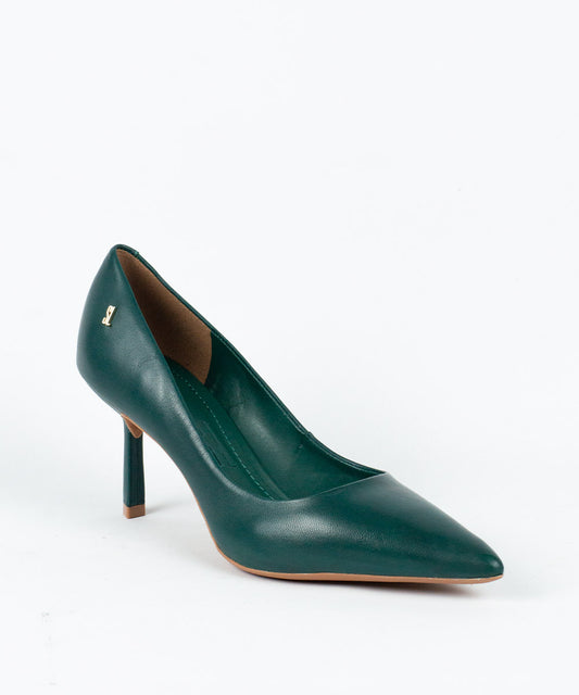 Scarpin Santa Lolla Turmalina Couro Salto Fino Médio