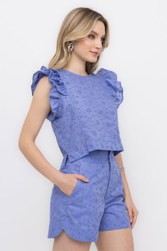 Short Leisie Azul Frysaide