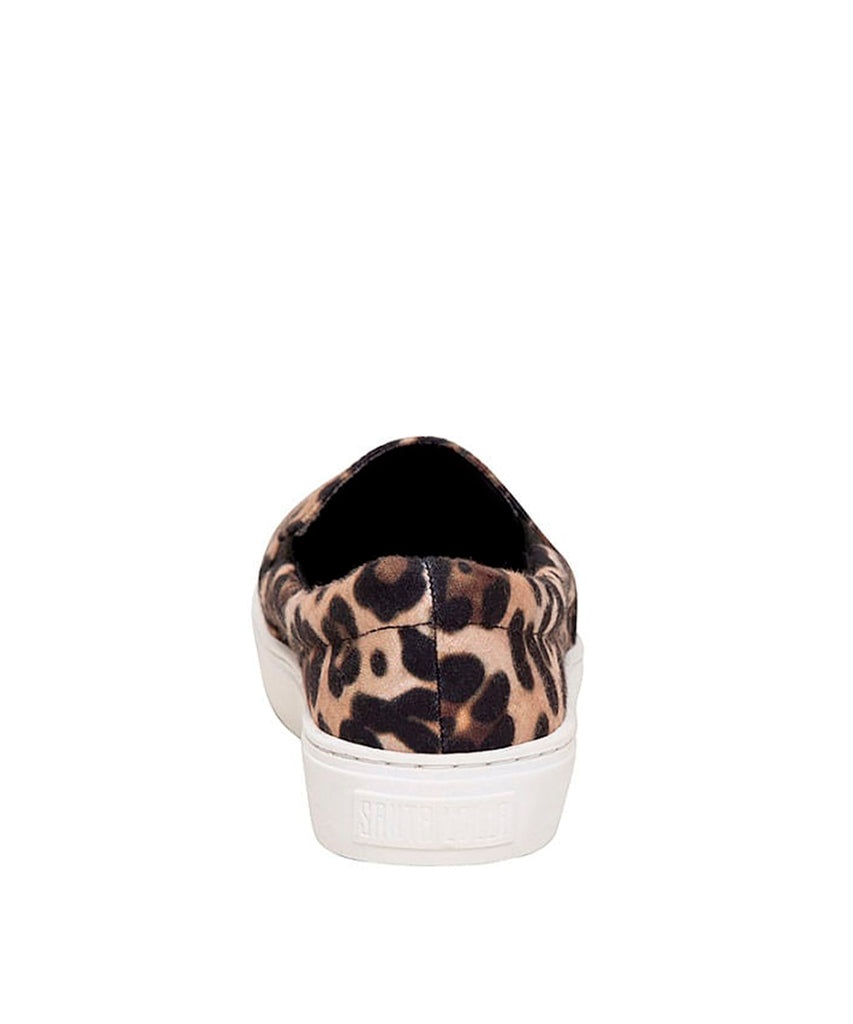 Slip On Santa Lolla Onça Veludo Sola Baixa