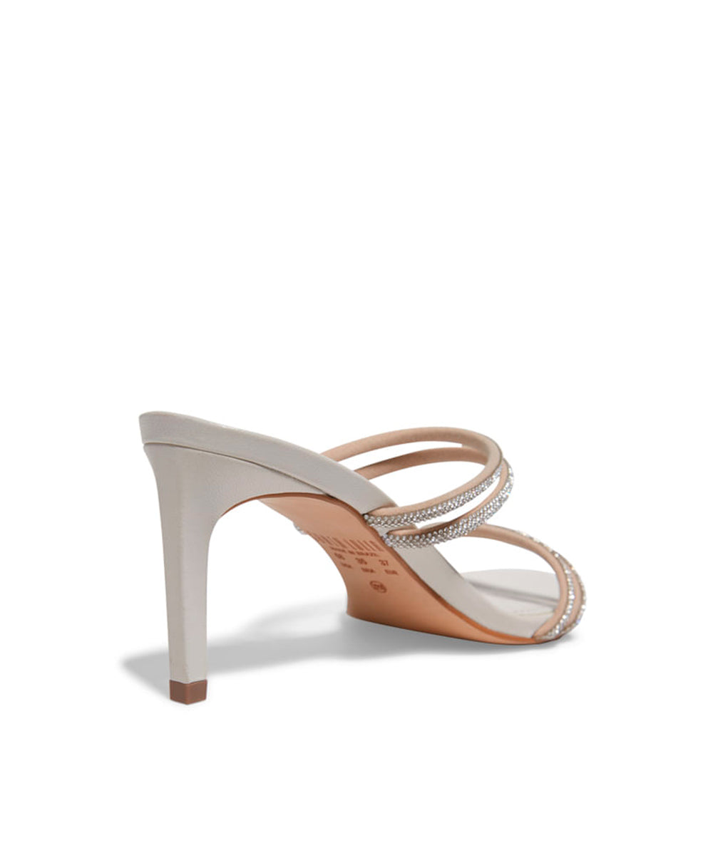 Tamanco Santa Lolla Off White Strass