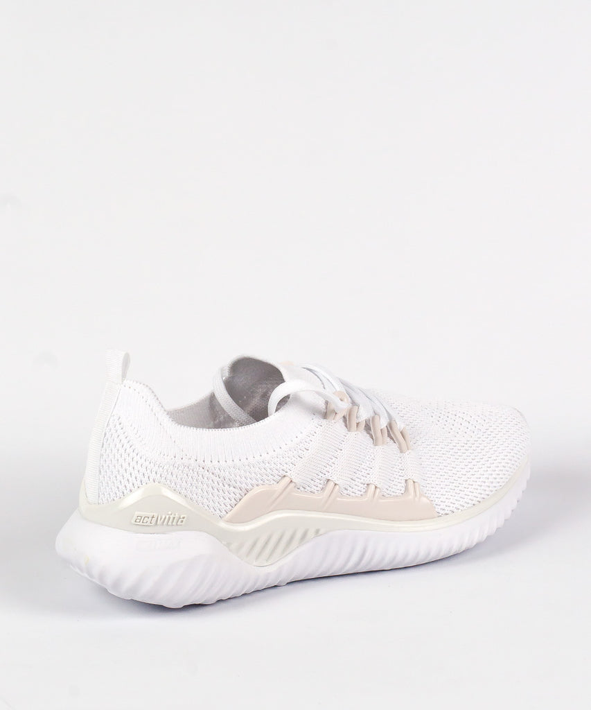 Tênis Knit Actvitta Branco Esportivo