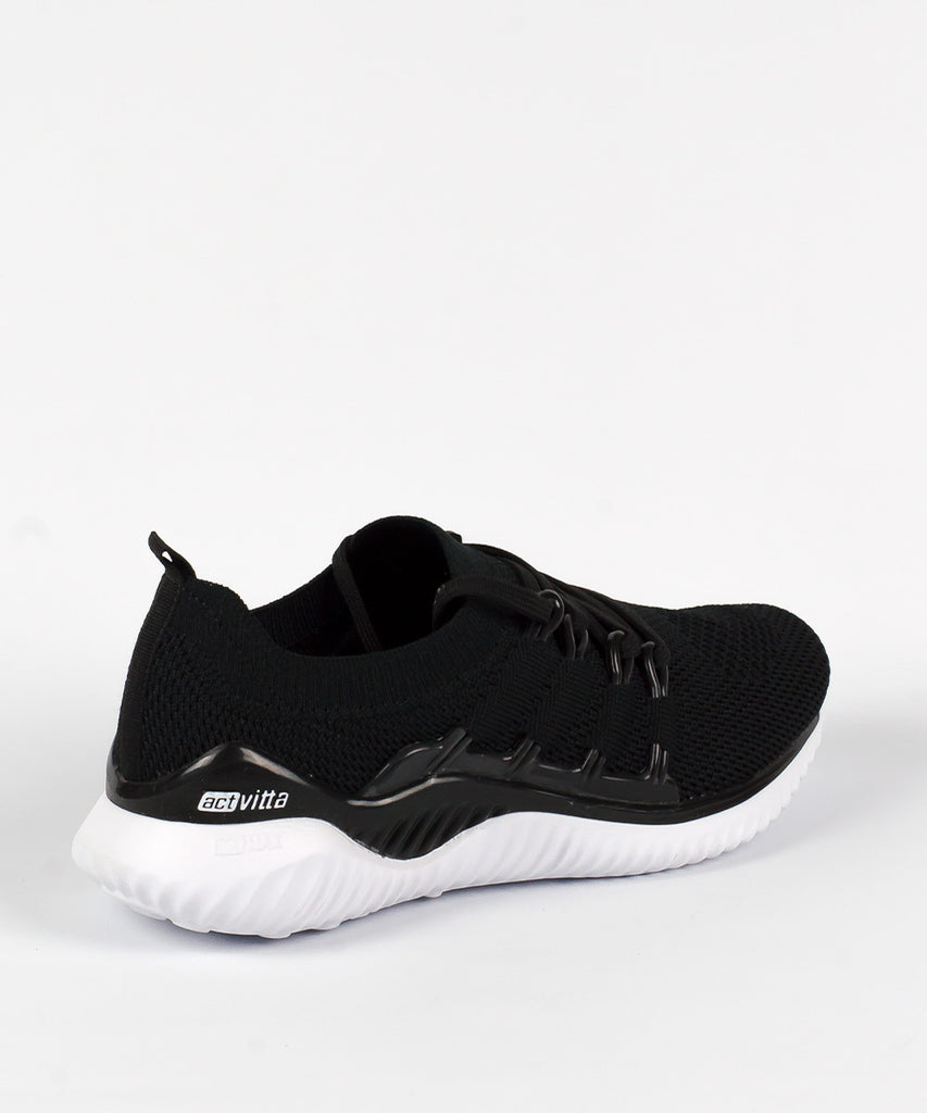 Tênis Knit Actvitta Preto Esportivo