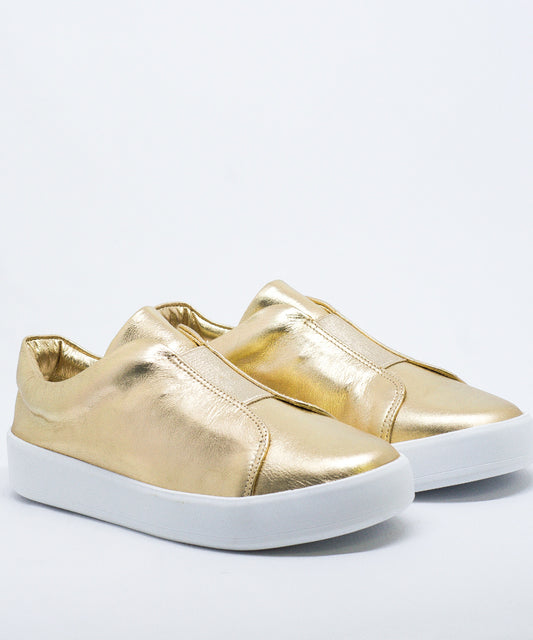 Tênis Lialine Dourado Elástico - 1946.9904SKU