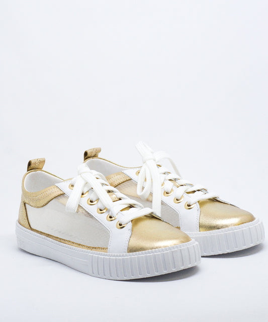 Tênis Lialine Dourado Tule Telado - 1961.9930