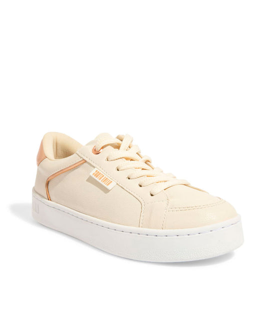 Tênis Santa Lolla Creme Dourado Sola Baixa