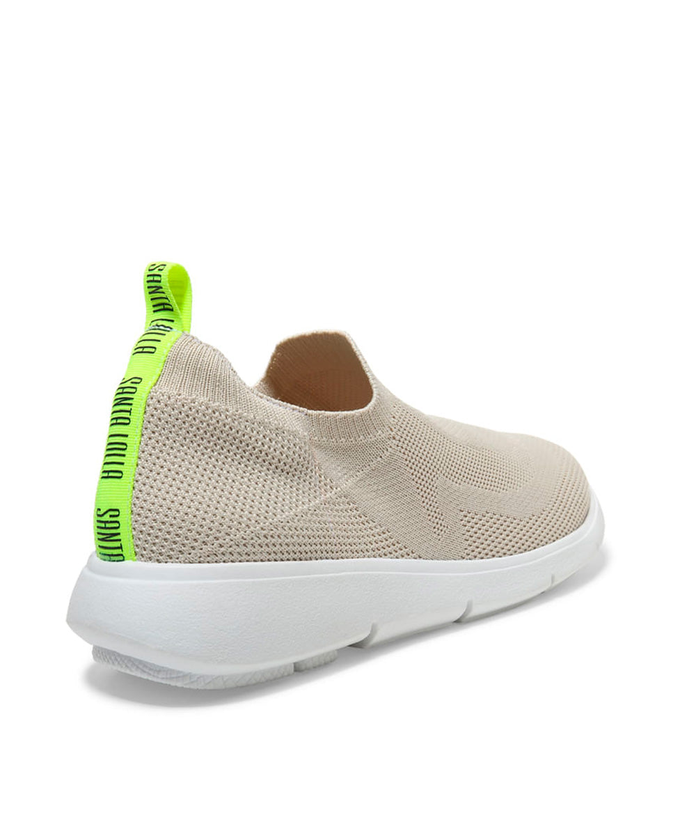 Tênis Santa Lolla Knit Off White