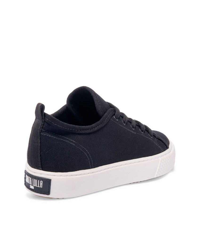 Tênis Santa Lolla Lona Preto Sola Baixa